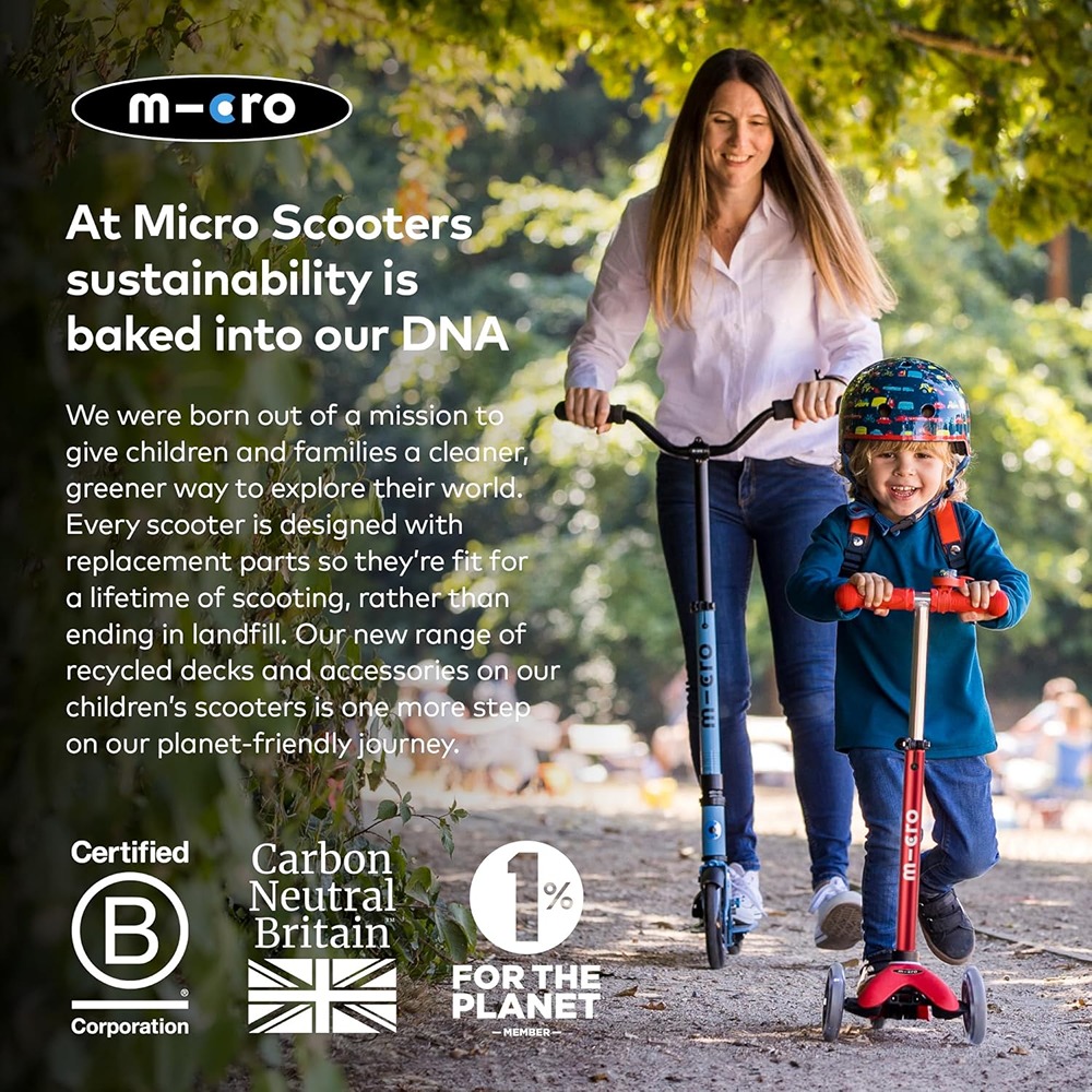 Micro Scooters | Maxi Micro Deluxe Foldable Children's Scooter | Big Wheels | Handlebar Adjustable | 5-12 Years | Boys & Girls - Image 7