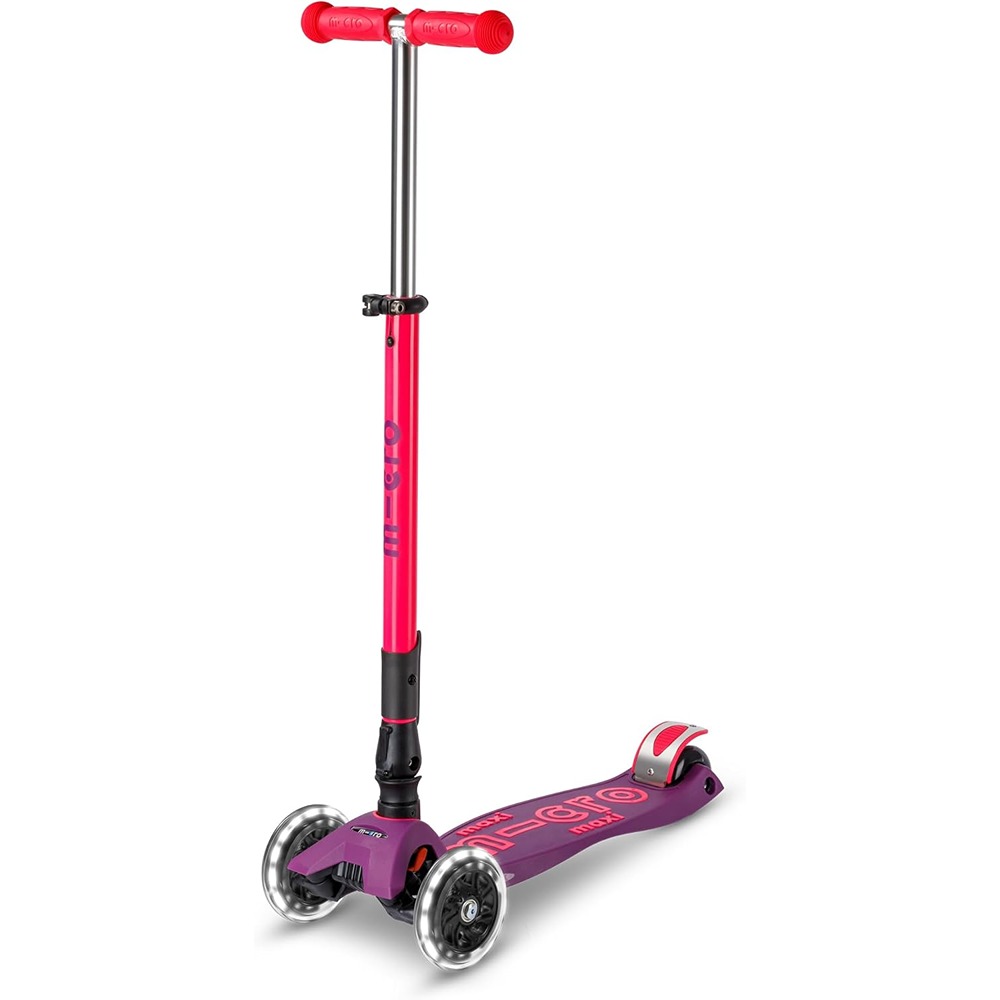 Micro Scooters | Maxi Micro Deluxe Foldable Children's Scooter | Big Wheels | Handlebar Adjustable | 5-12 Years | Boys & Girls