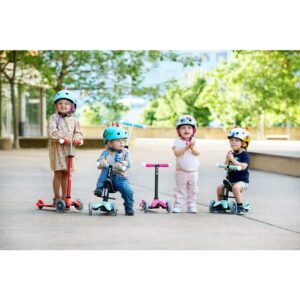 Micro Scooters | Mini Micro 2 Grow LED 4in1 Toddler's Trike | Handlebar Adjustable | Foldable | Lightweight | Boys & Girls | 1-6yrs | Red - Image 9