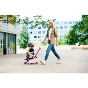 Micro Scooters | Mini Micro 2 Grow LED 4in1 Toddler's Trike | Handlebar Adjustable | Foldable | Lightweight | Boys & Girls | 1-6yrs | Pink - Image 9
