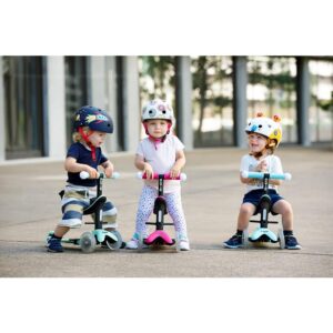 Micro Scooters | Mini Micro 2 Grow LED 4in1 Toddler's Trike | Handlebar Adjustable | Foldable | Lightweight | Boys & Girls | 1-6yrs | Pink - Image 10