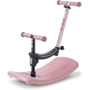 Mini Micro Deluxe Rock & Go LED Dusty Rose | Deluxe Rock Scooter for Kids | Kids Scooter Deluxe Rock | Rock & Go LED Scooter
