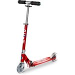 Micro Scooters | Micro Sprite LED Children's Scooter | Handlebar Adjustable | Front Suspension | Foldable | Boys & Girls | 8yrs+