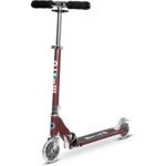 Micro Scooters | Micro Sprite LED Children's Scooter | Handlebar Adjustable | Front Suspension | Foldable | Boys & Girls | 8yrs+