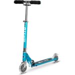 Micro Scooters | Micro Sprite LED Children's Scooter | Handlebar Adjustable | Front Suspension | Foldable | Boys & Girls | 8yrs+