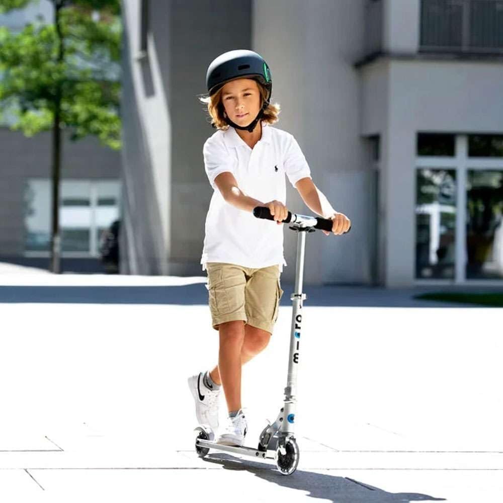 Micro Scooters | Micro Sprite LED Children's Scooter | Handlebar Adjustable | Front Suspension | Foldable | Boys & Girls | 8yrs+ - Image 2