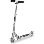 Micro Scooters | Micro Sprite LED Children's Scooter | Handlebar Adjustable | Front Suspension | Foldable | Boys & Girls | 8yrs+