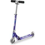 Micro Scooters | Micro Sprite LED Children's Scooter | Handlebar Adjustable | Front Suspension | Foldable | Boys & Girls | 8yrs+