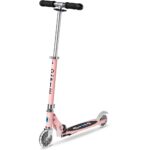 Micro Scooters | Micro Sprite LED Children's Scooter | Handlebar Adjustable | Front Suspension | Foldable | Boys & Girls | 8yrs+