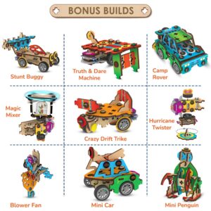 Smartivity 20in1 Spin-n-Go Kit for Kids Age 6-7-8-9-10-11-12 Years Old I Robot, Car, Airplane & More I Christmas, Birthday Gifts for Boys & Girls | DIY Science Toy for Kids 6-12 - Image 4