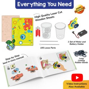 Smartivity 10-in-1 Motor-Powered Gadgets Kit for Kids Ages 6,7,8,9,10,11,12 Years Old | Build 10+ Cool Electronics Projects | Birthday Gifts for Boys & Girls | DIY Science Toy for Kids 6-12 - Image 6