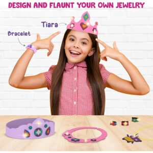 Smartivity Paper Smartcraft Art&Craft Activity Kit,Foil Magic Jewelry & Bracelets Making Craft Kit For Kids Age 4-10 Years,25 Jewelery,50+ Foils,70+ Stickers,Birthday Gift For Girls & Boys,Multicolor - Image 2