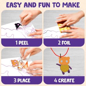 Smartivity Paper Smartcraft Art&Craft Activity Kit,Foil Magic Jewelry & Bracelets Making Craft Kit For Kids Age 4-10 Years,25 Jewelery,50+ Foils,70+ Stickers,Birthday Gift For Girls & Boys,Multicolor - Image 4