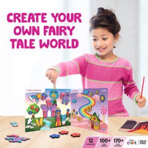 Smartivity Foil Magic - Princess Fairy Tales for Kids 4-5-6-7-8-9 Years I No Mess Art for Kids I 170+ Foam Sticker, 100+Sheets, 12 Canvases I Craft Kits & Supplies I Gifts for Girls & Boys - Image 2