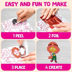 Smartivity Foil Magic - Princess Fairy Tales for Kids 4-5-6-7-8-9 Years I No Mess Art for Kids I 170+ Foam Sticker, 100+Sheets, 12 Canvases I Craft Kits & Supplies I Gifts for Girls & Boys - Image 4