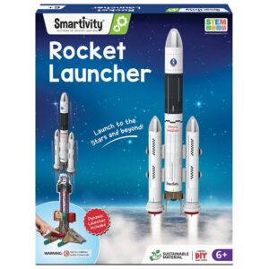Smartivity Rocket Launcher Kit for Kids 6 7, 8, 9, 10, 11, 12 Years Old | Build Your Own Rocket and Launcher | Birthday Gifts for Boys & Girls | DIY STEM Science Toy for Kids 6-12 Years-Multicolor