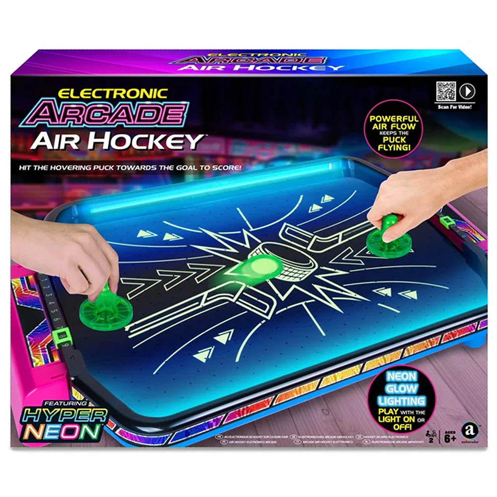 Merchant Ambassador Electronic Arcade Air Hockey (Hyper Neon Series)
