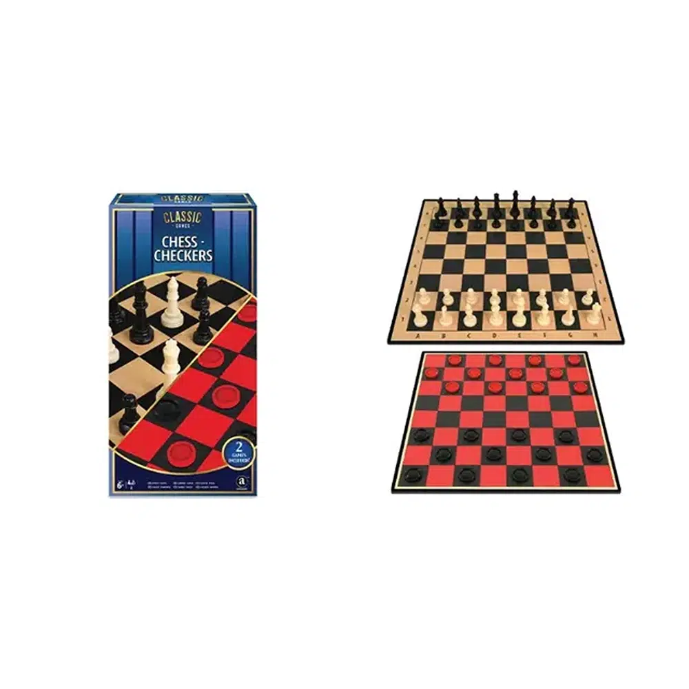 Merchant Ambassador Classic Games - 2-in-1 Chess, Checkers (basic) - Image 4